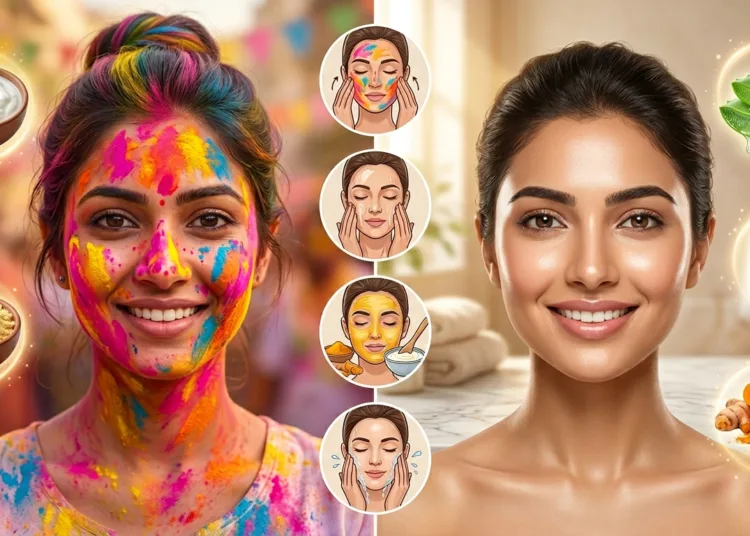 Holi Colours Remove Home Remedies