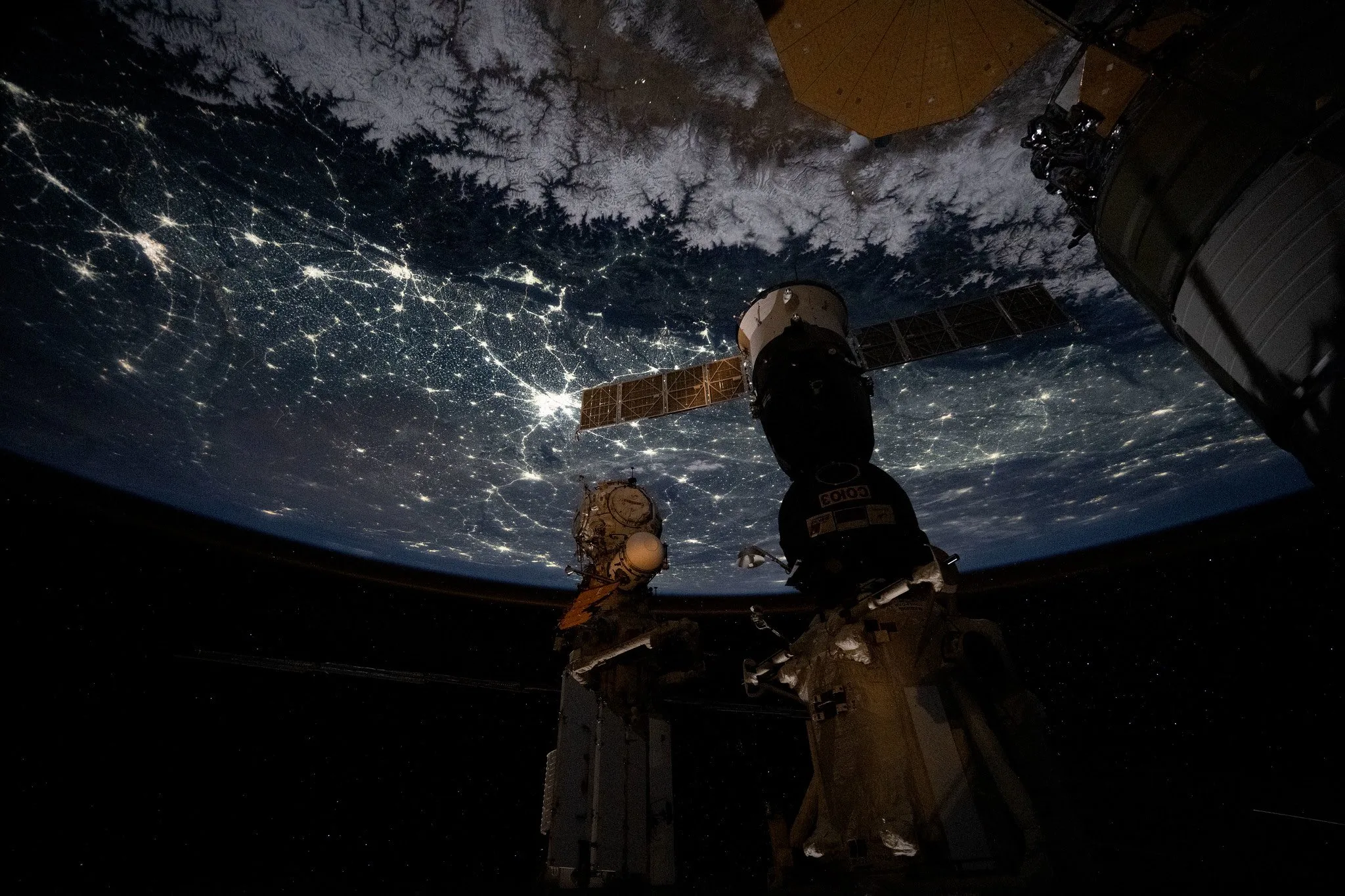 ISS India Night View