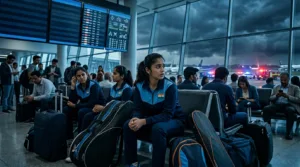 PV Sindhu Stuck Dubai