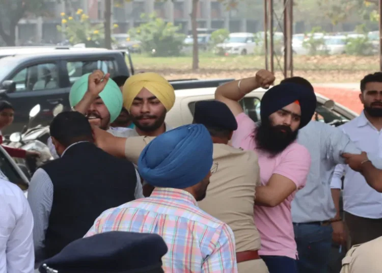 Panjab University RSS Protest