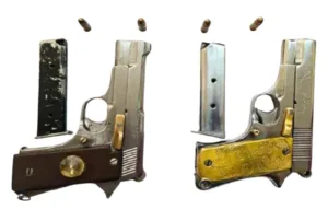 TWO PISTOLS RECOVERED