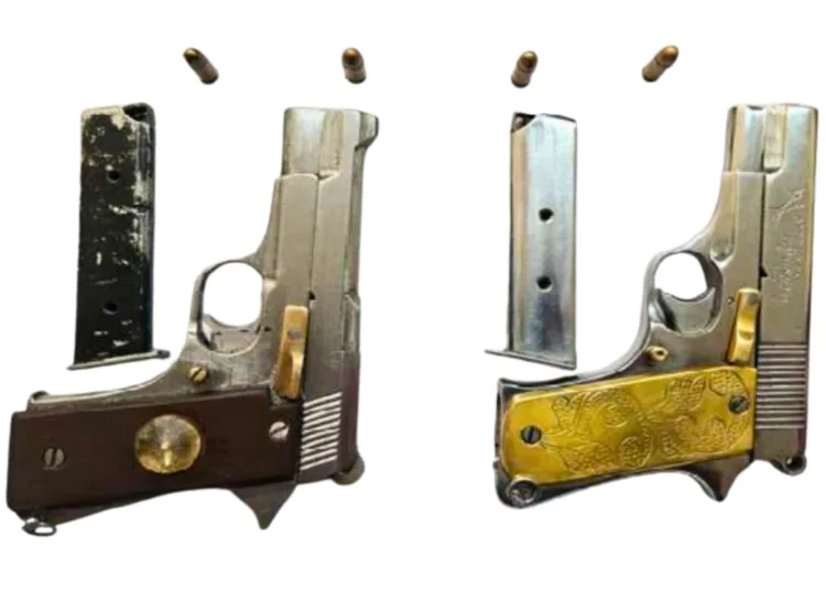 TWO PISTOLS RECOVERED