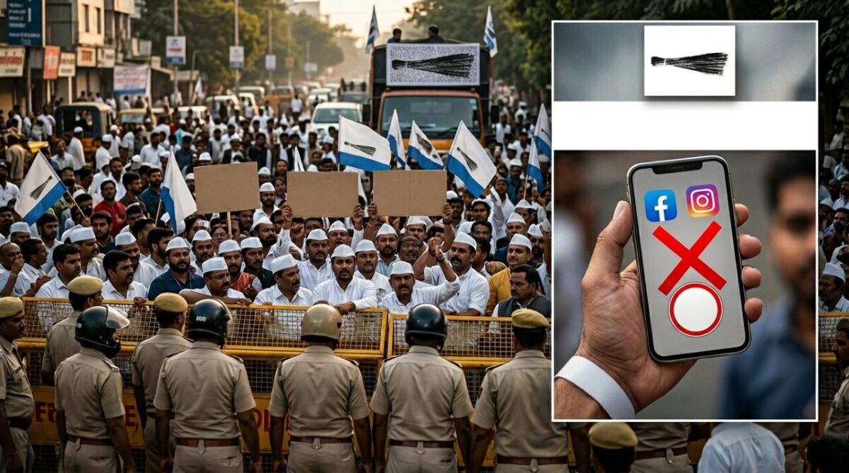 AAP Gujarat Social Media Ban