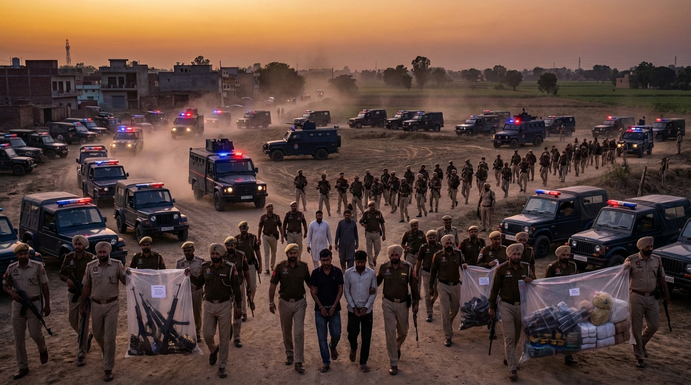 Gangsters Te Waar Day 79: पंजाब में 567 ठिकानों पर छापे, 252 गिरफ्तार 7 Gangsters Te Waar Day 79