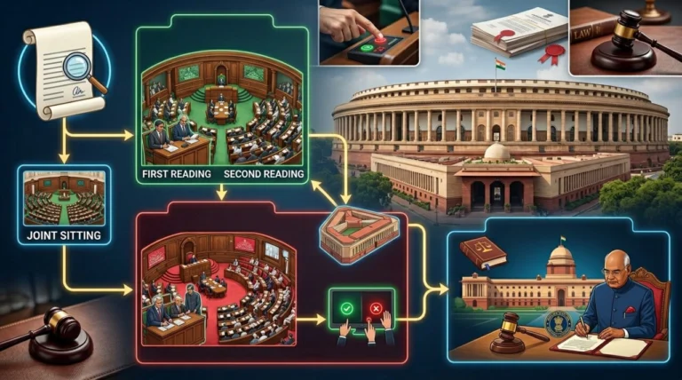 How Bill Becomes Law in India