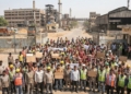 Noida Workers Protest