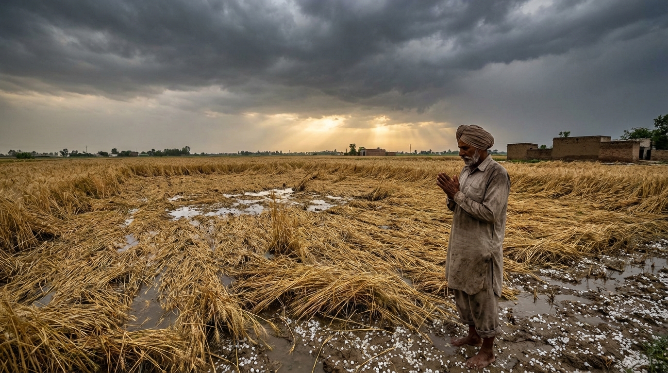 Punjab Crop Damage: पंजाब में बारिश-ओलावृष्टि से 1.30 लाख एकड़ फसल तबाह, केंद्र से मांगी मदद 6 Punjab Crop Damage