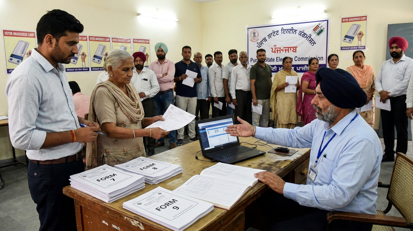 Punjab Voter List Revision: 9 नगर निगम, 104 नगर परिषदों के लिए मतदाता सूची संशोधन शुरू 1 Punjab Voter List Revision