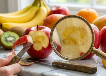 Sticker On Fruits