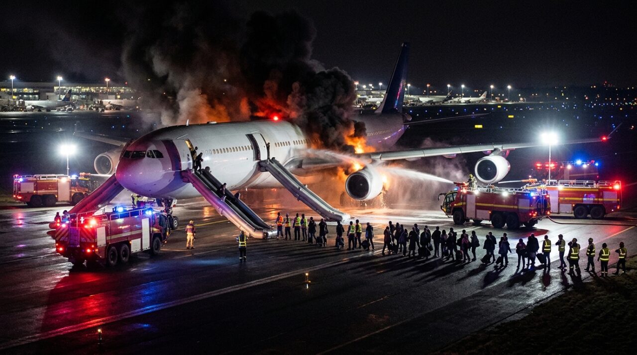 Swiss Air Flight Fire