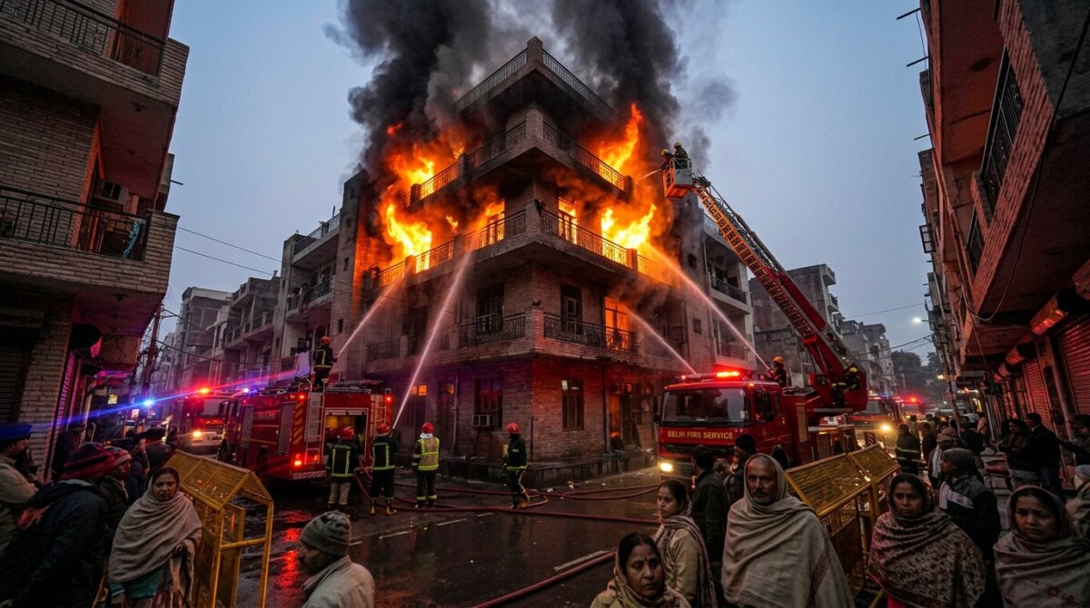 Delhi Vivek Vihar Fire