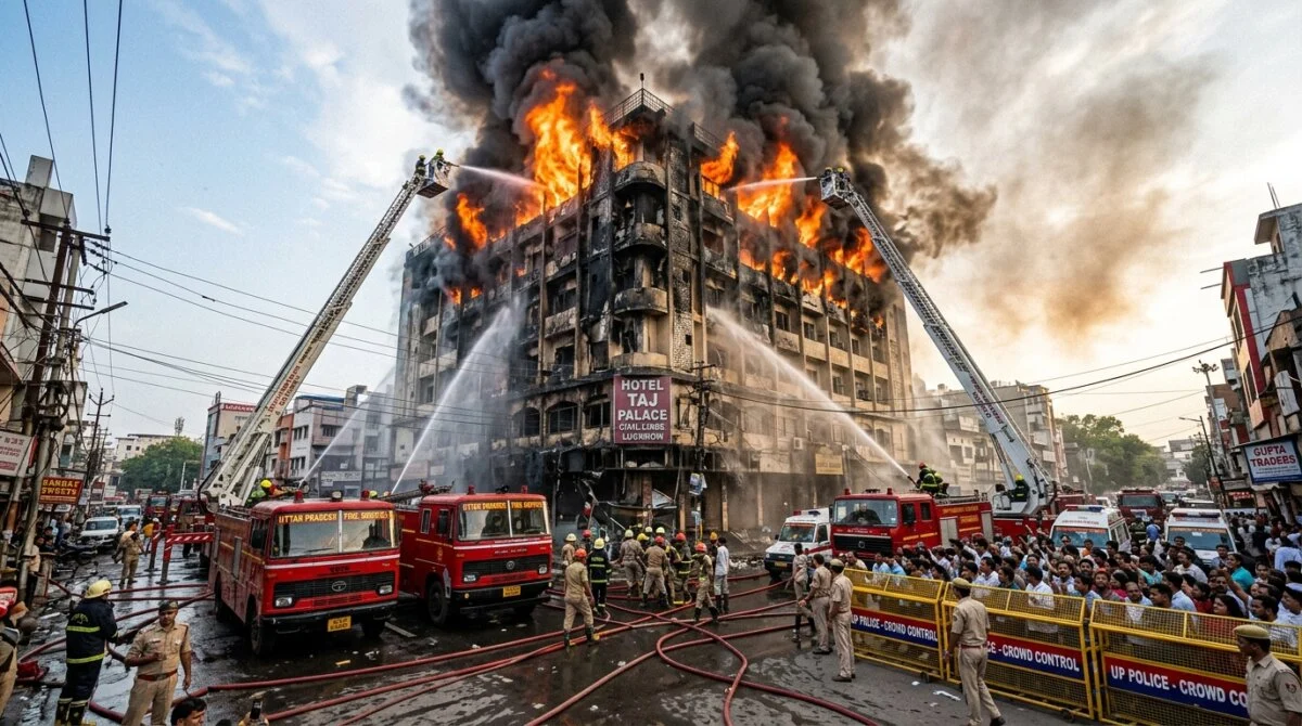 Prayagraj Hotel Fire