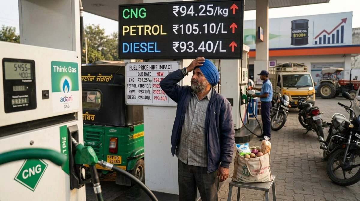 पेट्रोल-डीजल के बाद अब CNG की कीमतें आसमान पर, Punjab में ₹2 तक की बढ़ोतरी 10 CNG