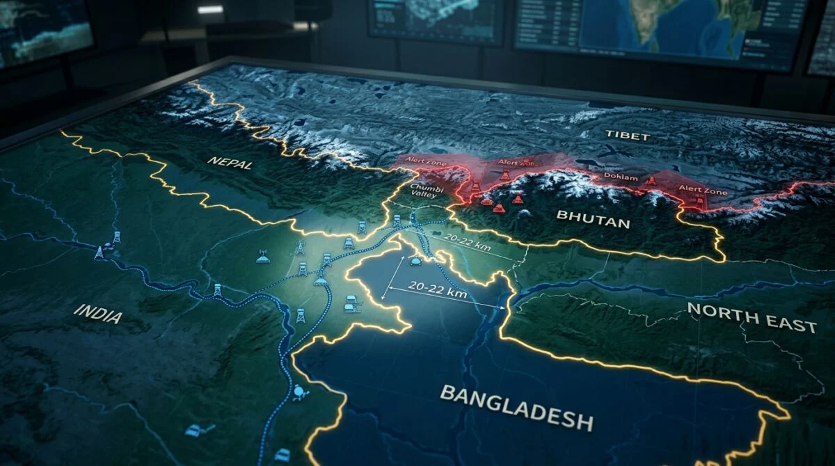 Siliguri Corridor बड़ी खबर: West Bengal की 120 एकड़ जमीन से China को झटका 1 Siliguri Corridor