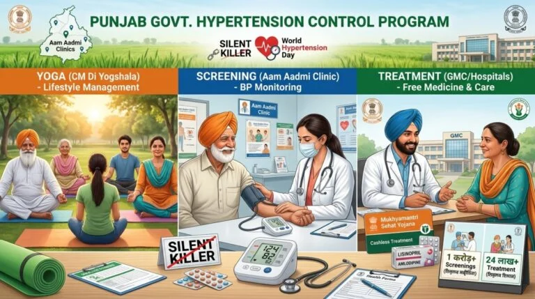 World Hypertension Day: Punjab की Triple Strategy से Silent Killer से जंग, 1 करोड़ Screenings पूरी 11 Hypertension