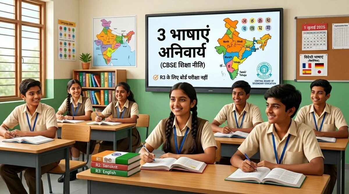 CBSE बड़ा बदलाव: Class 9-10 में 3 Languages अनिवार्य, दो भारतीय भाषाएं जरूरी 1 CBSE