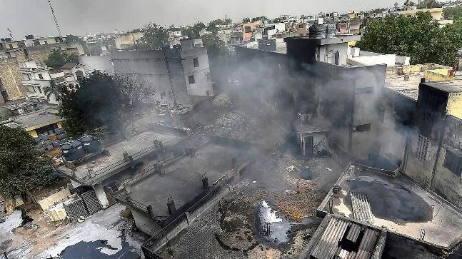 Delhi Malviya Nagar Fire Accident