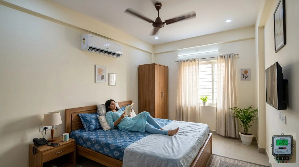 AC with Fan: एसी के साथ पंखा चलाना सही या गलत? बिजली बिल पर असर 6 AC with Fan