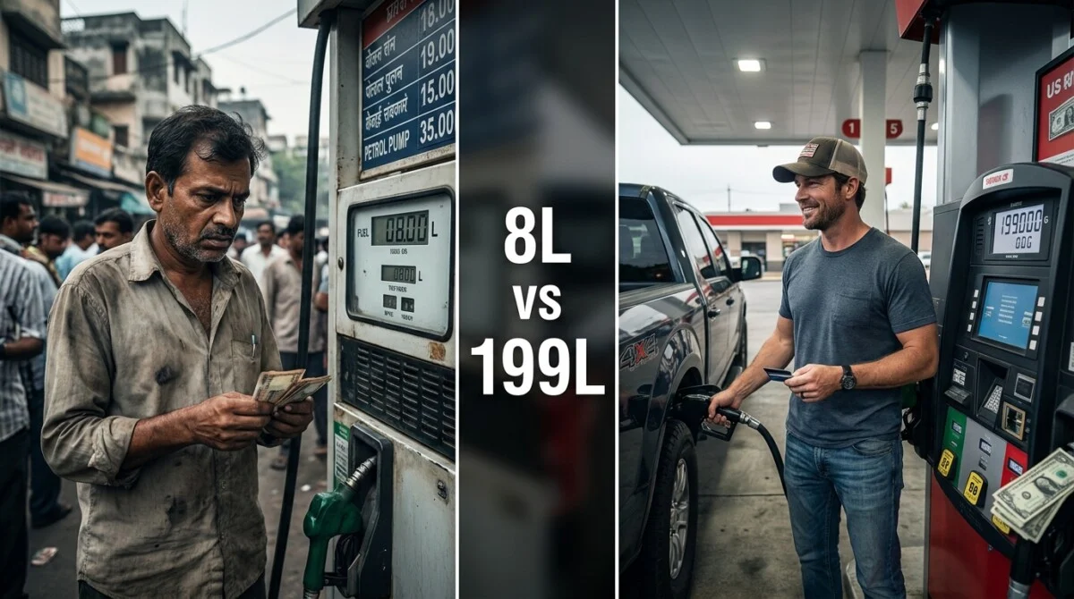 India Petrol-Diesel Price Hike: भारत में पेट्रोल-डीजल खरीदना सबसे मुश्किल, एक दिन की कमाई में सिर्फ 8 लीटर 7 India Fuel Crisis