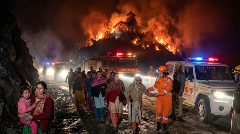 Naina Devi Temple Fire