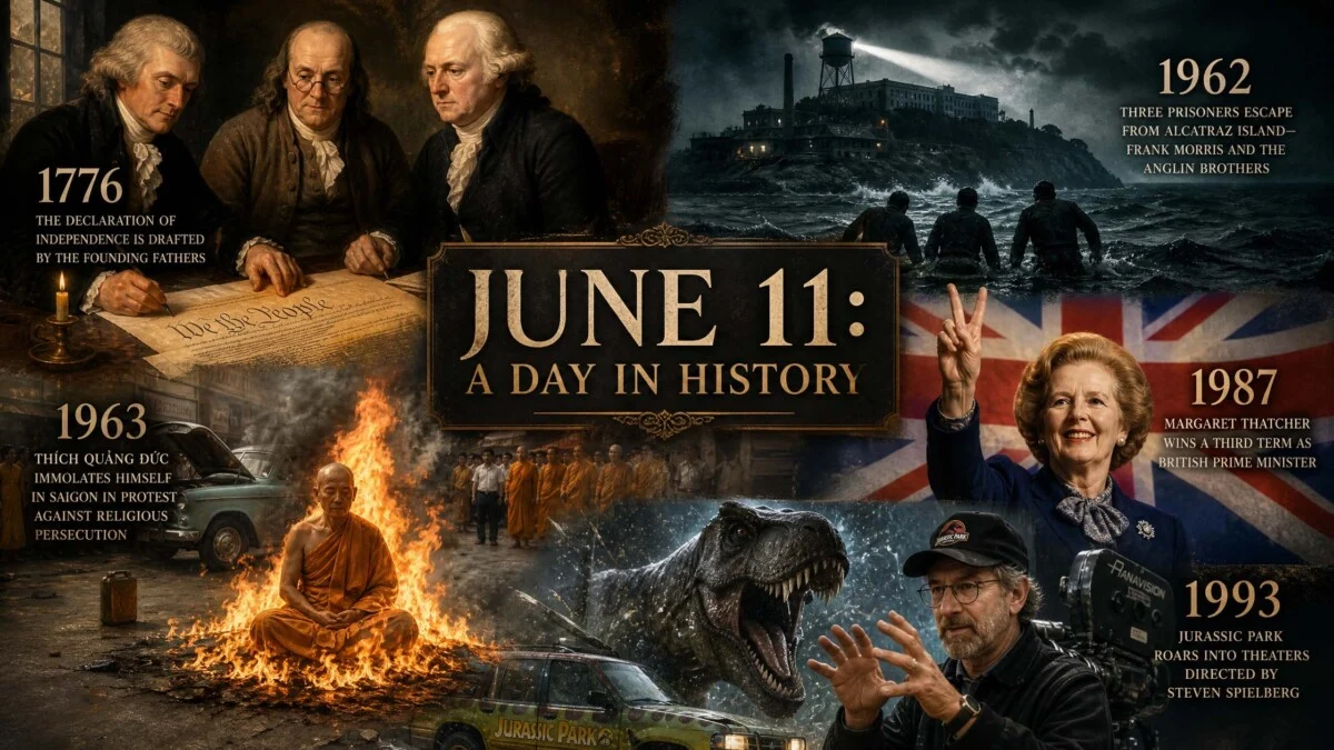 11 June History: आज के दिन बदली दुनिया की तस्वीर, अमेरिका की आजादी से लेकर Alcatraz की महान फरार तक 6 historical