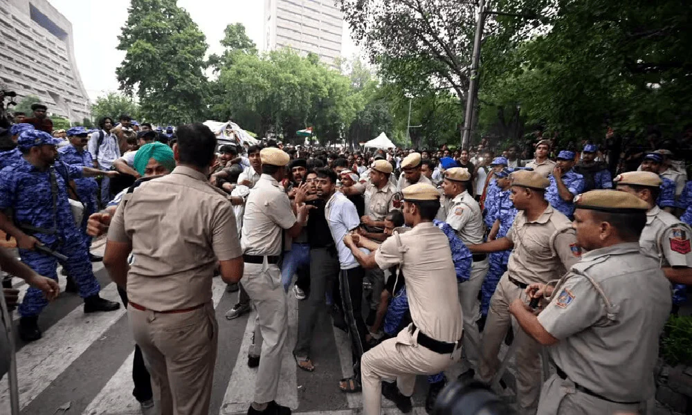 CJP Parliament March विवाद: JP Nadda से मीटिंग फेल, धरना जारी 8 CJP Parliament March