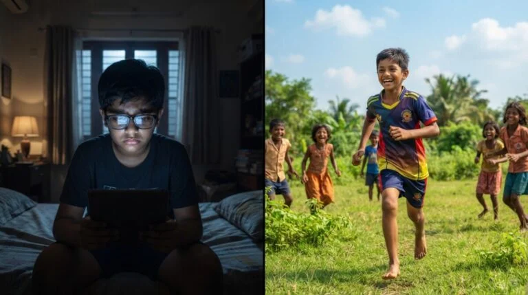 Children Myopia India Screen Time Eyesight Weakness