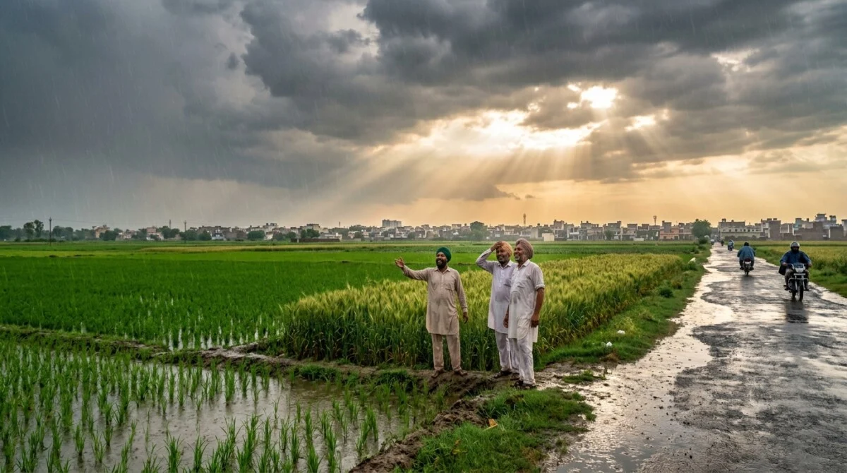 Punjab Weather में बदलाव, भारी बारिश के साथ Yellow Alert जारी 7 Punjab Weather