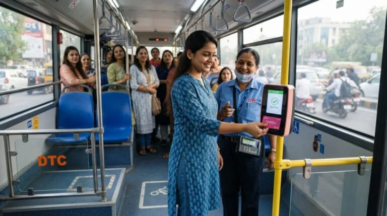 Delhi DTC Pink Ticket