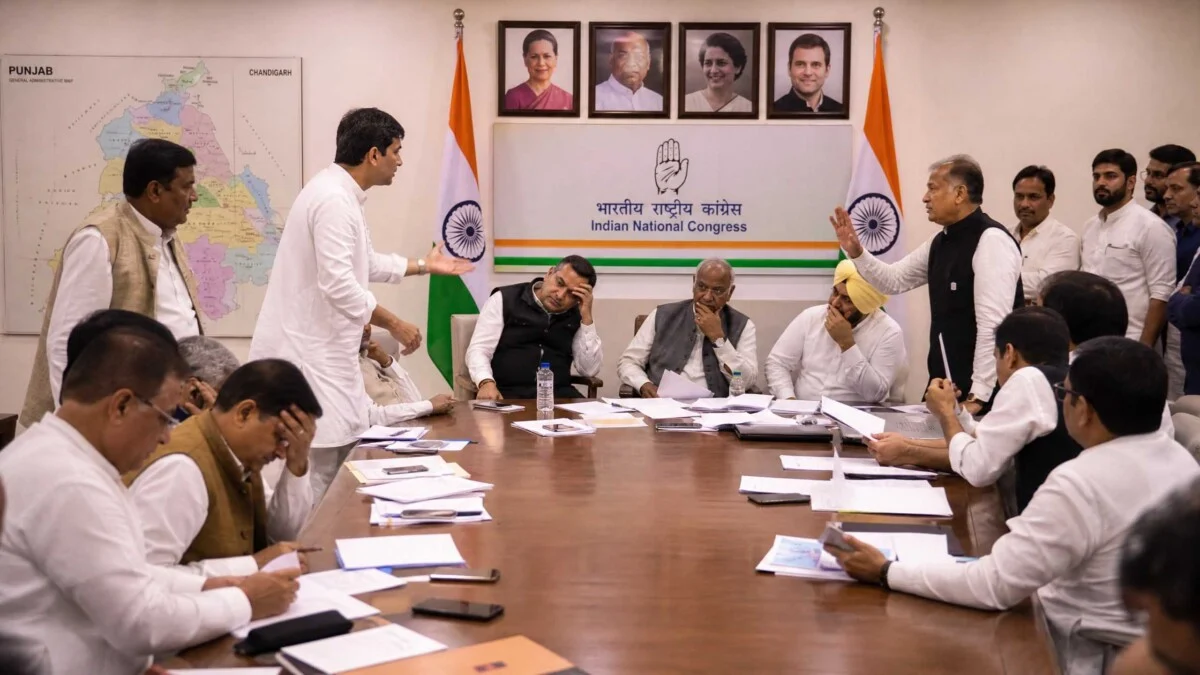 हाईकमान में हड़कंप: Punjab Congress में Review Committee बनाने की तैयारी 6 congress