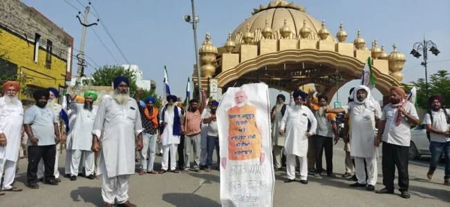 India US Trade Deal Protest