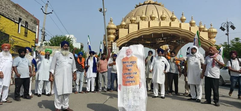 India US Trade Deal Protest