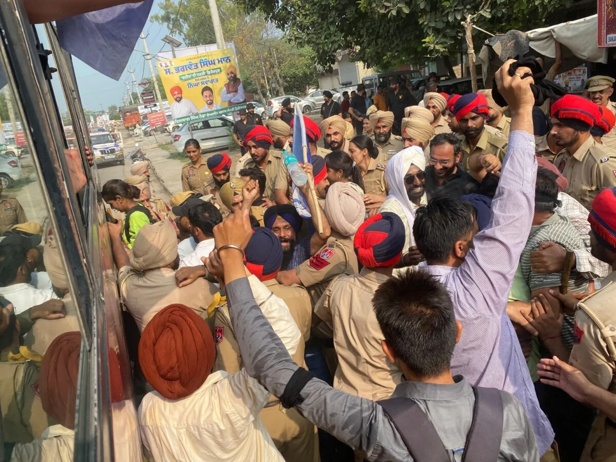 1158 Professors Protest: Independence Day पर CM Bhagwant Mann घेराव, 150 हिरासत में 7 1158 Professors Protest