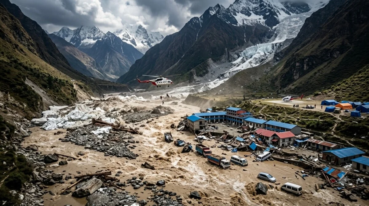 Nepal China Border Flash Flood: 2000 फीट ग्लेशियर टूटा, 157 की मौत, भारत अलर्ट 8 Nepal China Border Flash Flood