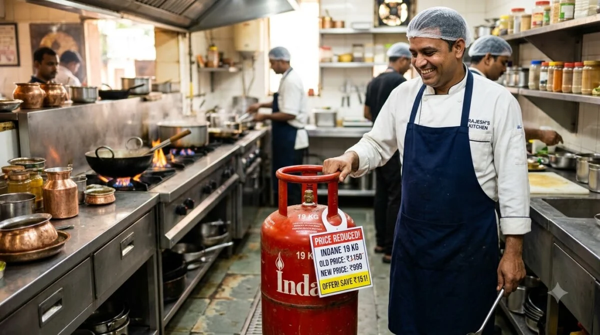 LPG Cylinder की कीमतों में बड़ी राहत: वाणिज्यिक गैस 202 रुपए सस्ती 7 LPG Cylinder