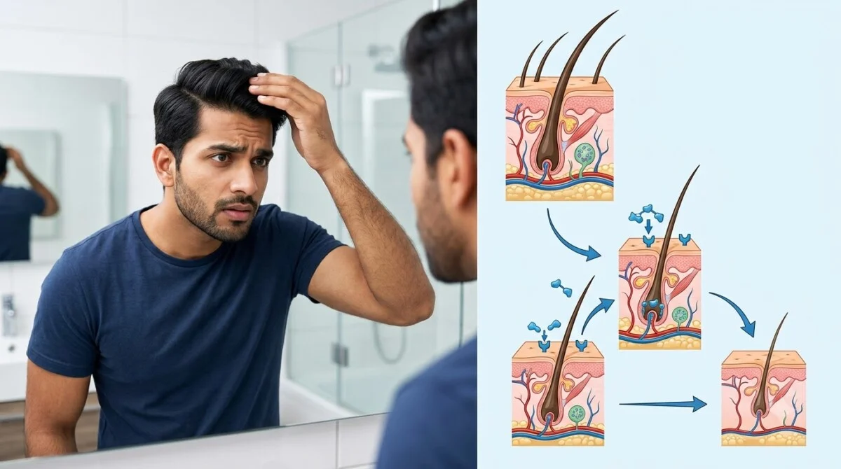 Early Balding Indian Men Age 25