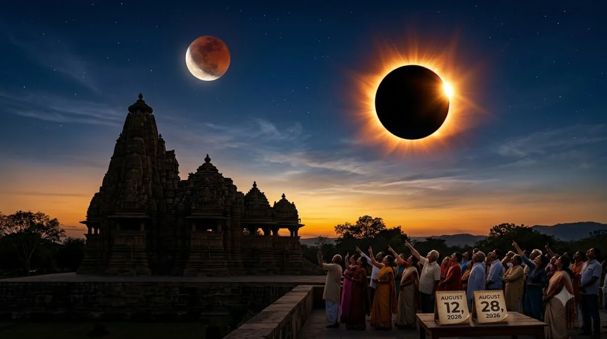 Grahan 2026: अगस्त में 15 दिन के अंदर Solar Eclipse और Lunar Eclipse, जानें क्या करें 6 Solar Eclipse