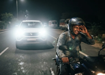 White LED Headlights Accident