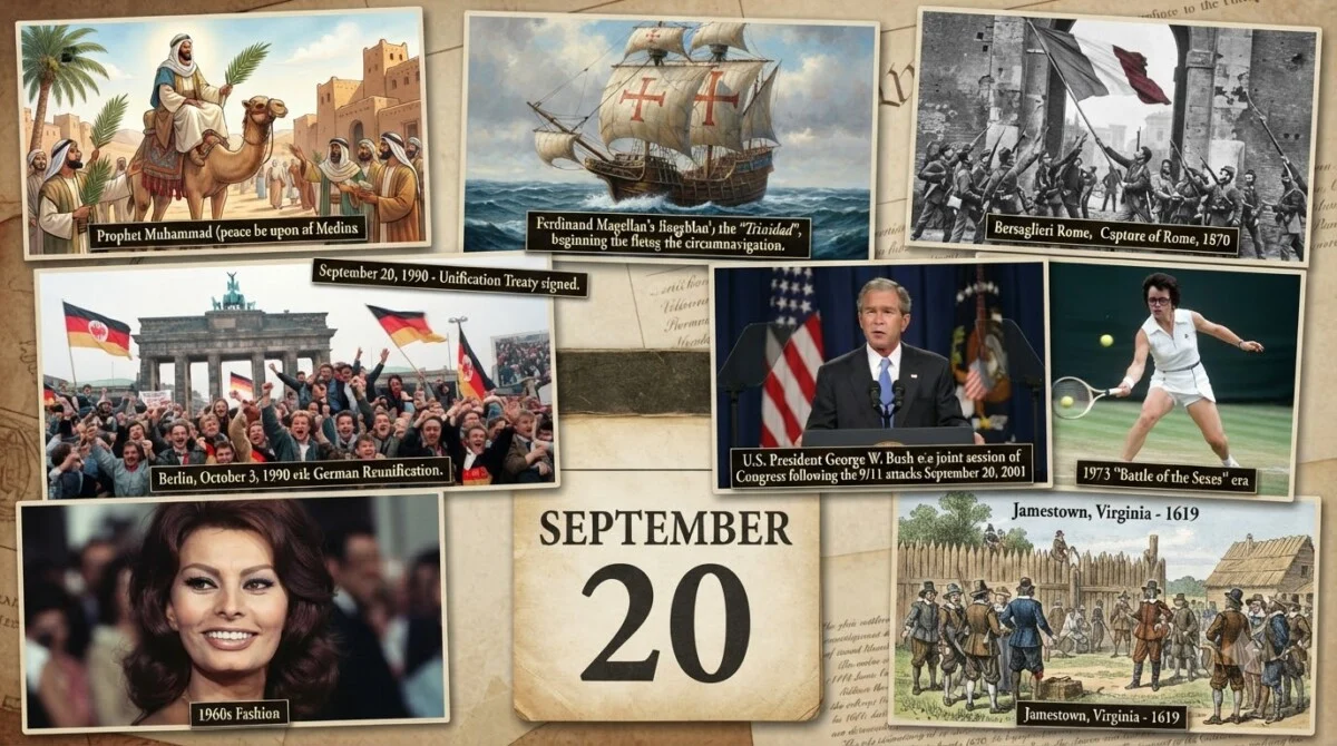 20 September History: Muhammad का मदीना आगमन से War on Terror तक, जानें आज के दिन की बड़ी घटनाएं 6 20 September History