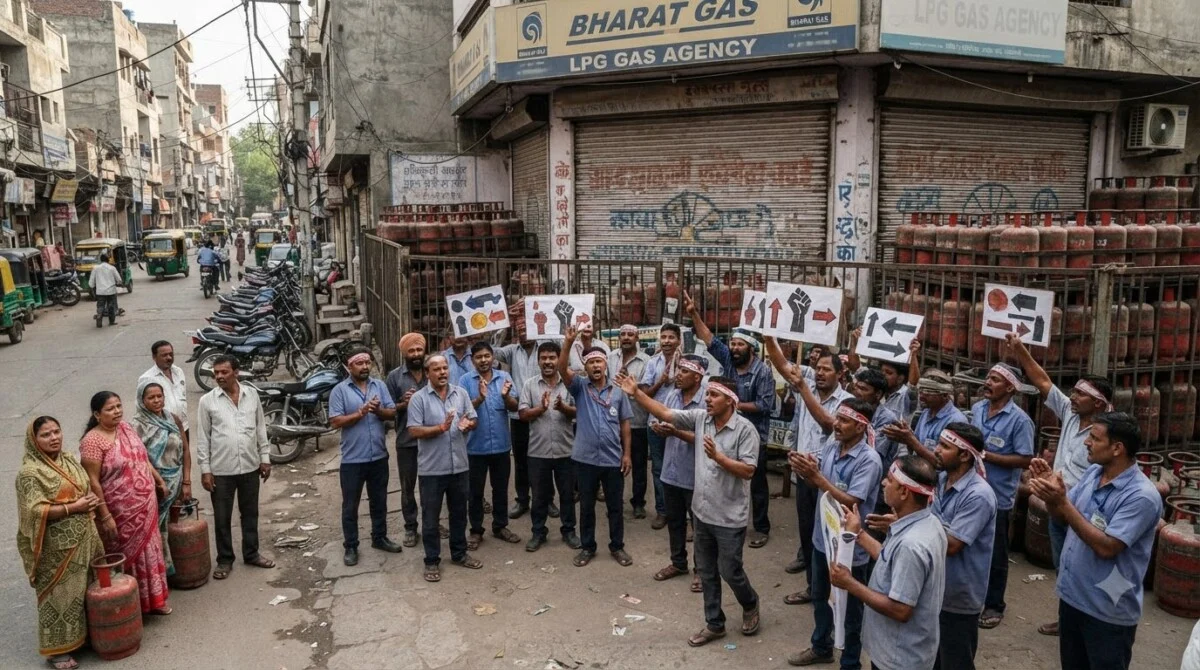 बड़ा अलर्ट: Jharkhand में LPG Cylinder की किल्लत, Distributors अनिश्चितकालीन Strike पर 7 LPG Cylinder