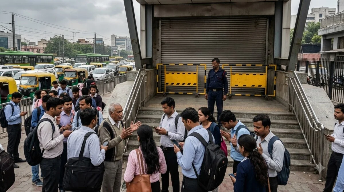 Delhi Metro Shutdown: 57 स्टेशन बंद, 45 पर ताला, याचिका दाखिल 7 Delhi Metro Shutdown