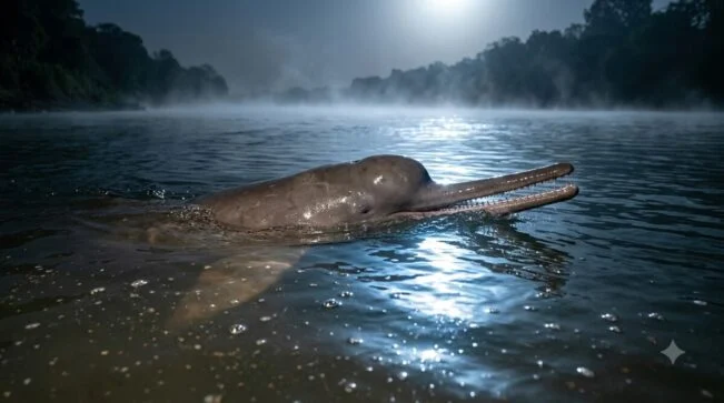 Ganga Dolphin Moon Behavi