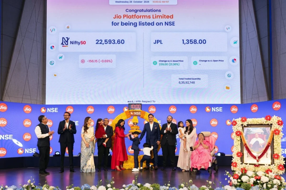 Jio Platforms IPO Listing: 21% प्रीमियम पर धमाकेदार शुरुआत! 6 Jio Platforms IPO Listing